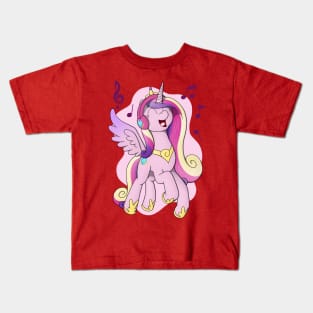 Cadance with Headphones Kids T-Shirt